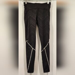 Ivivva By Lululemon Lets Glow Places Girls Legging Running Yoga Pants Size 12